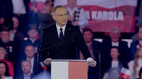 Andrzej Duda pojawił się na konwencji Karola Nawrockiego 
