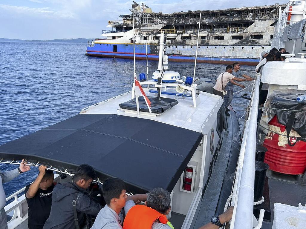 Pożar promu u wybrzeży Indonezji