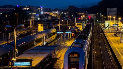 Do wyklejenia doszło przed stacją Bielsko-Biała Główna