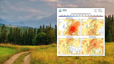 Prognoza anomalii średniej temperatury na wrzesień