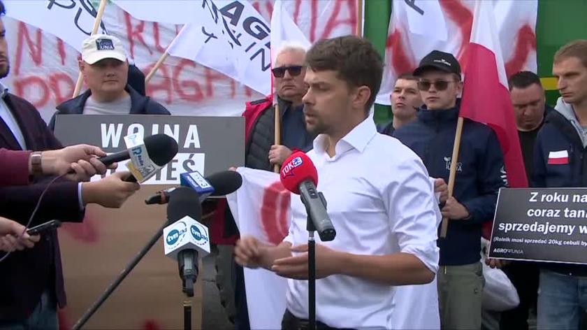 Michał Kołodziejczak o protestach na drogach