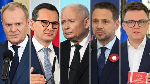 Jarosław Kaczyński w rozmowie z Arletą Zalewską z "Faktów" TVN o "czterech" kandydatach PiS