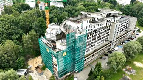 Ruszyła rozbiórka willi na dachu w Jastrzębiu-Zdroju
