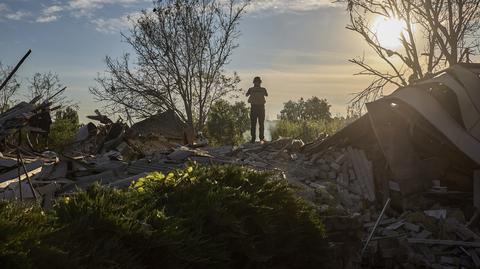 Żołnierze sił ukraińskich na pozycjach w obwodzie donieckim