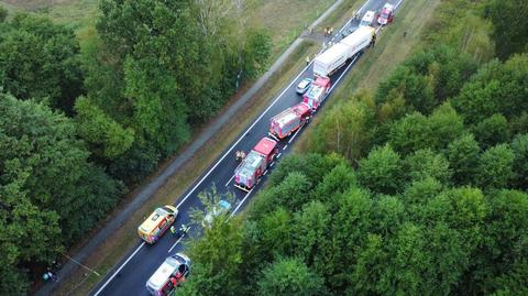 Wypadek na dk 9, poszkodowanych siedmiu żołnierzy