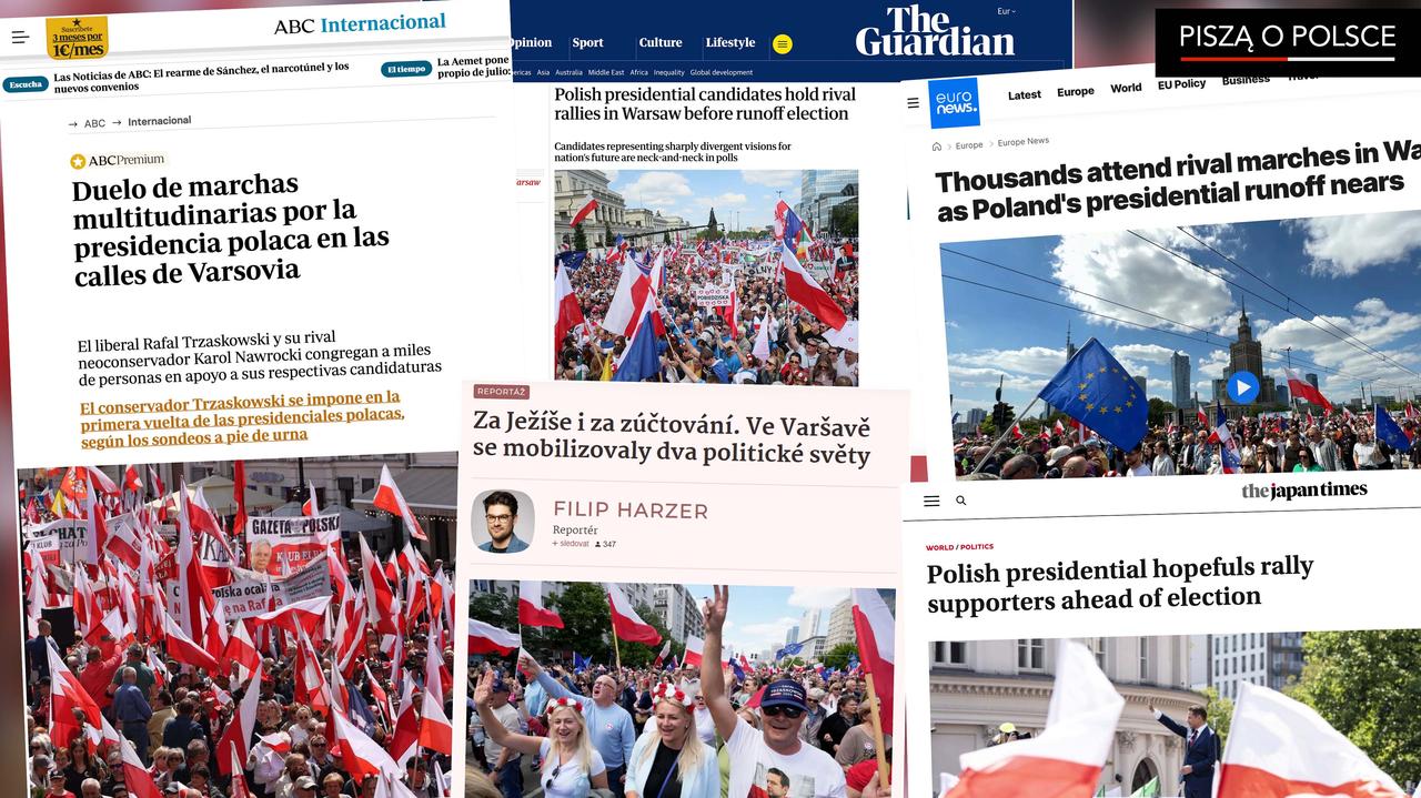 Światowe media: "masowe wiece" w "skłóconym i podzielonym kraju"
