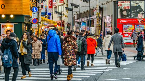 Osaka, Japonia. Nagrania archiwalne 