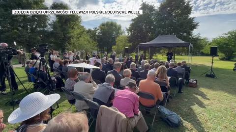 Przebieg uroczystości 1 września 2025 roku pod pomnikiem w Berlinie zarejestrowany przez kamery TVP/Deutsche Welle