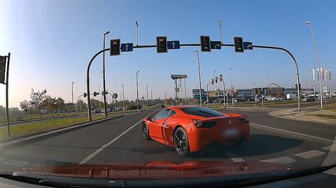 Toruń. Nagranie z zachowaniem kierowcy ferrari trafiło do policjantów