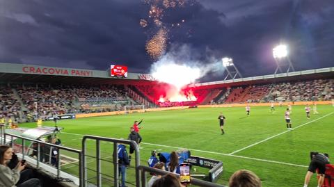 Podpalony dach stadionu Cracovii