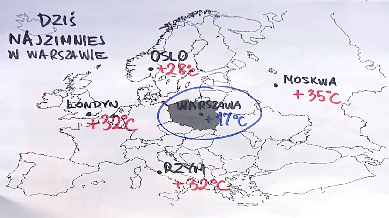 W Oslo prawie upał, u nas - szkoda gadać