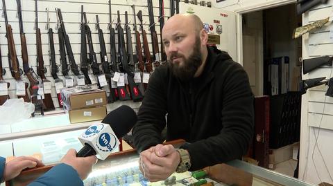 "Klientów jest coraz więcej". Tomasz Kanik rozmawiał ze sprzedawcą broni w Kijowie