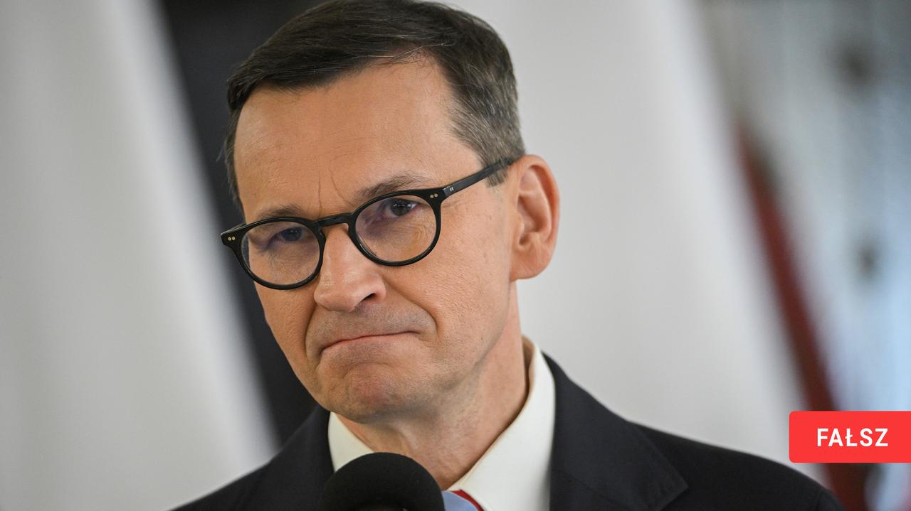 Jedno zdanie Morawieckiego. Dwie nieprawdy