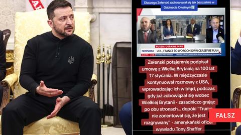 Zełenski i Starmer podpisali umowę o "stuletnim partnerstwie" Ukrainy i Wielkiej Brytanii. Nagranie z 17 stycznia 