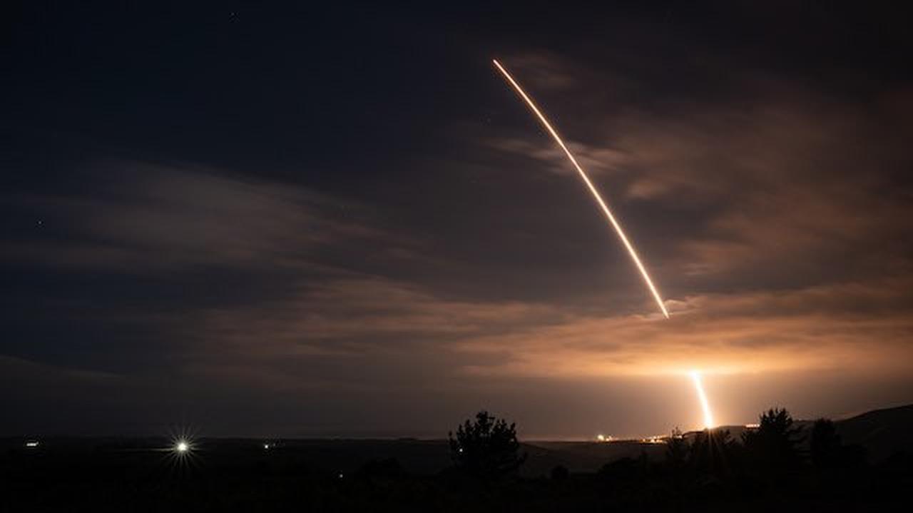 U.S. test of an intercontinental missile. "We have peace through strength"
