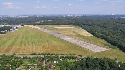 Mały samolot rozbił się na lotnisku Katowice-Muchowiec