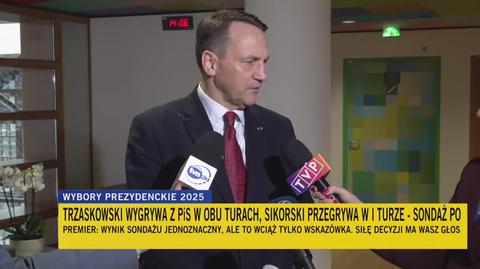 Sikorski: olbrzymia satysfakcja, że każdy kandydat KO wygrywa z każdym kandydatem opozycji