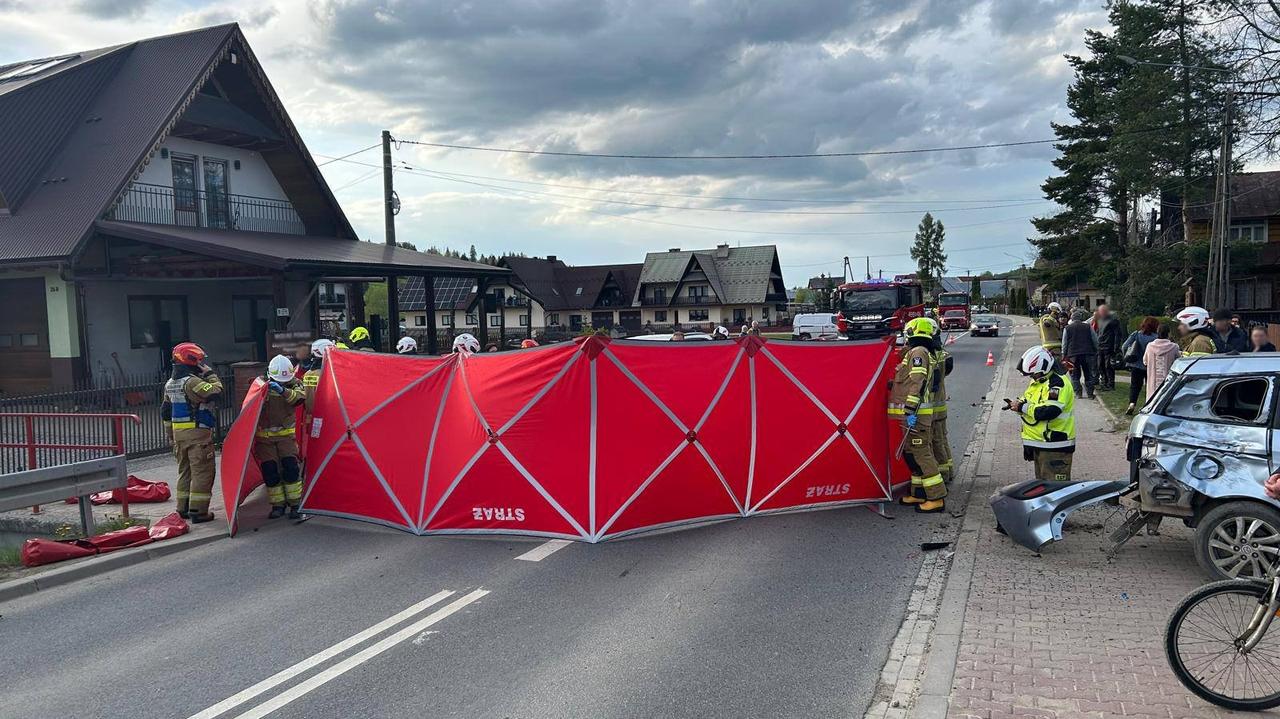 Zderzenie motocykla z autem. Jedna osoba nie żyje