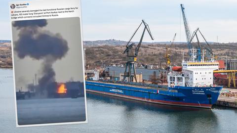 Ukraiński wywiad: zatopiliśmy rosyjski okręt u wybrzeży Krymu 
