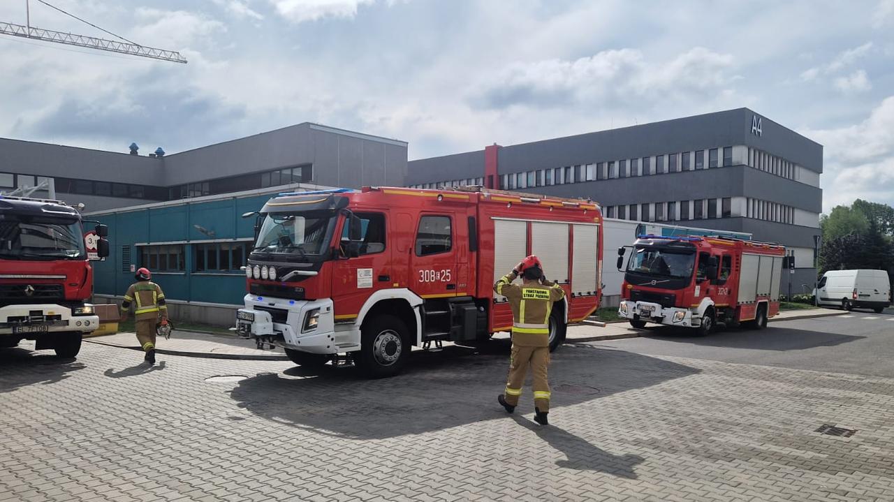Pożar w szpitalu, ewakuacja pacjentów