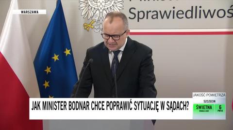 Adam Bodnar przedstawia program "Sprawne sądy - 10 filarów"