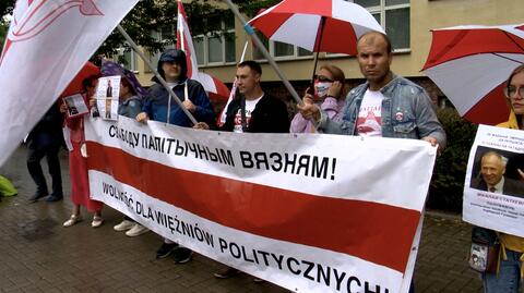 Łańcuch solidarności z więźniami politycznymi na Białorusi