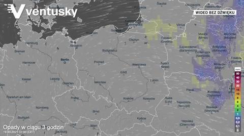 Prognozowane opady w najbliższych dniach