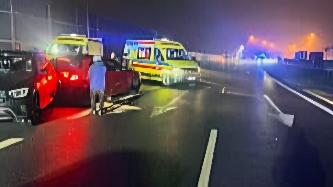 Karambol na Południowej Obwodnicy Warszawy