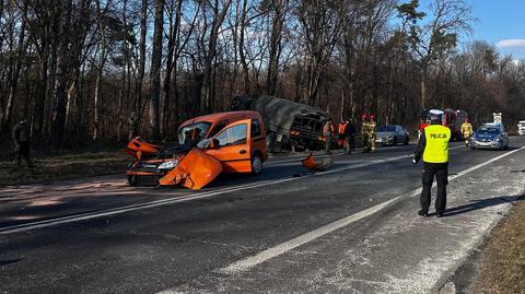 Pijany kierowca spowodował wypadek 