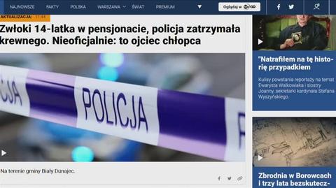 Ojciec właścicielki pensjonatu o okolicznościach znalezienia ciała 14-latka