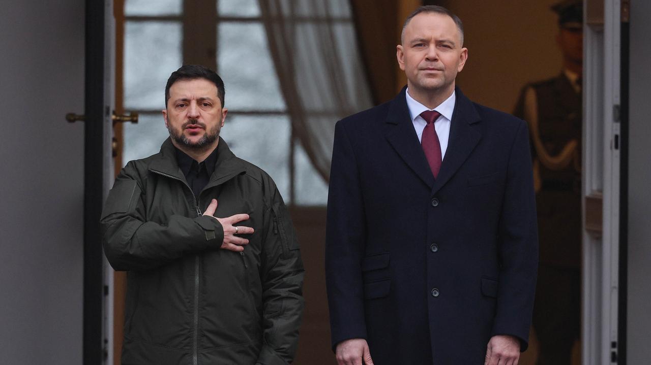 Nawrocki przywitał Zełenskiego przed Pałacem Prezydenckim