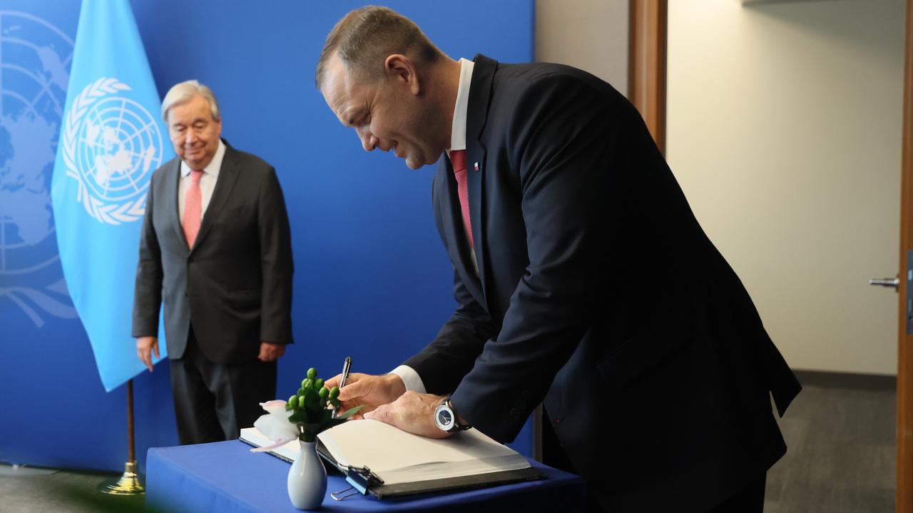 Prezydent Nawrocki spotkał się z sekretarzem generalnym ONZ