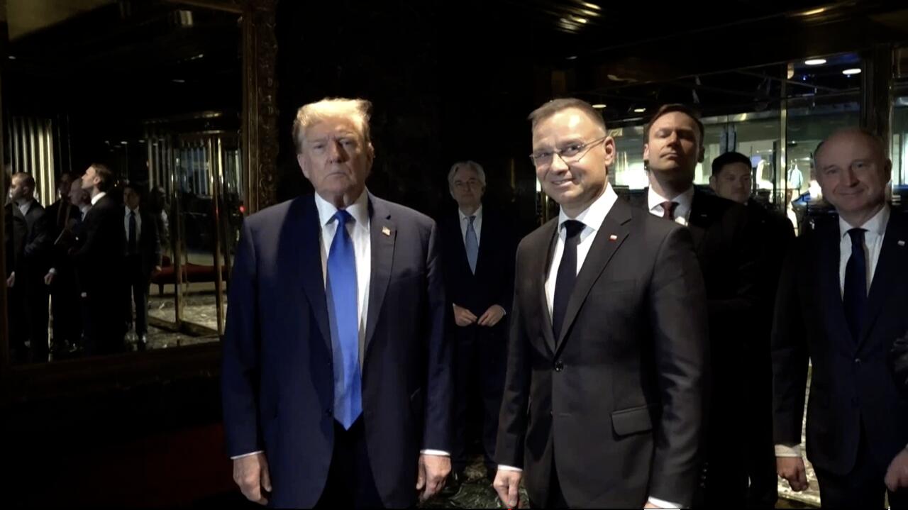 Prezydent Andrzej Duda spotkał się z Donaldem Trumpem w Nowym Jorku