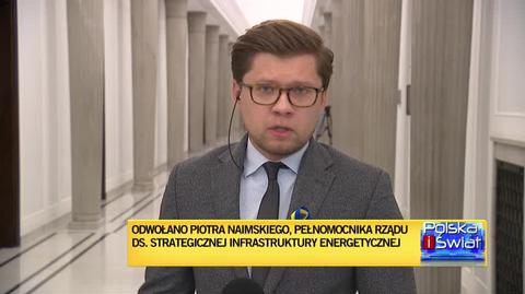 Sejmowe komentarze do dymisji Piotra Naimskiego