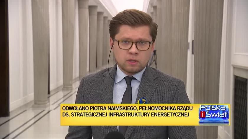 Sejmowe komentarze do dymisji Piotra Naimskiego