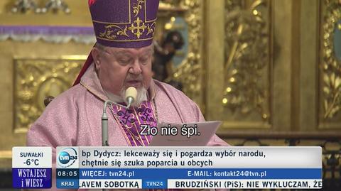 Bp Dydycz o "niegodziwej manipulacji" i "płaszczeniu się przed Zachodem" w homilii