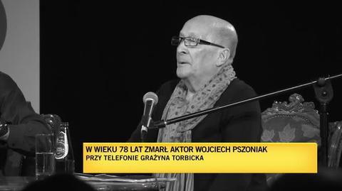 Grażyna Torbicka wspomina Wojciecha Pszoniaka. "To odejście postaci ikonicznej"