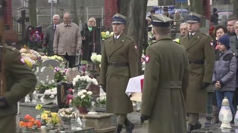 Antoni Macierewicz na pogrzebie Teofila Jurka 