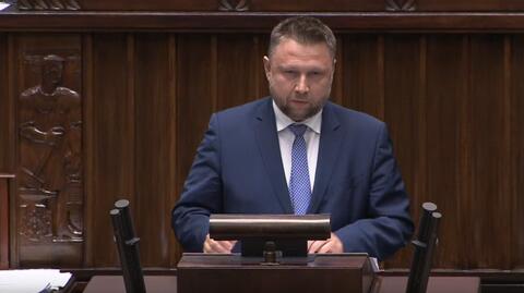 Marcin Kierwiński podczas debaty nad odwołaniem Mariusza Kamińskiego