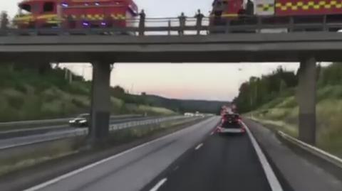 Polish firefighters greeted by their Swedish colleagues