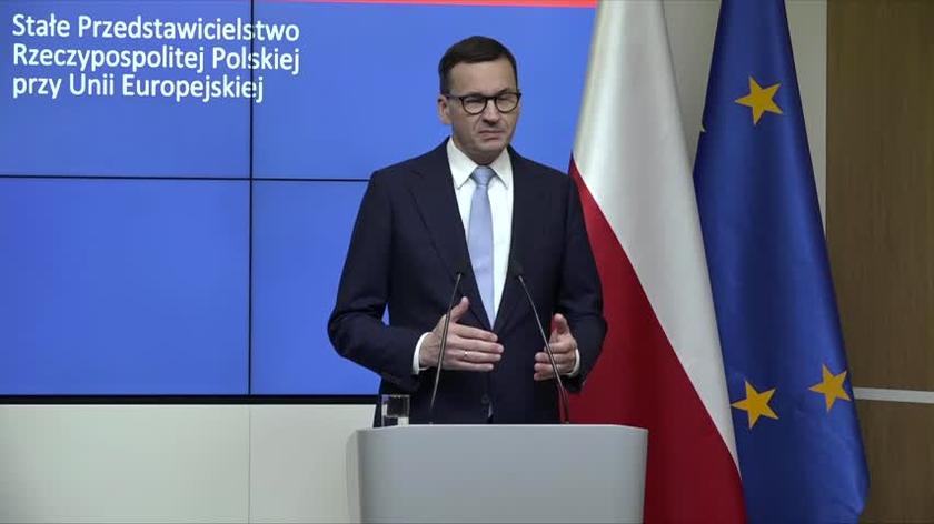 Morawiecki: zatwierdziliśmy dalszą pomoc dla Ukrainy, to dziewięć miliardów euro