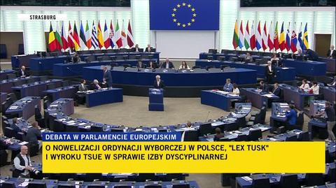 Debata w PE o Polsce. Belka: "lex Tusk" to okrutny żart z Polaków