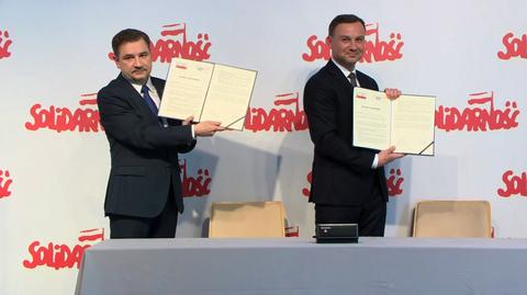 Sojusz Dudy z Dudą. "Solidarność" udzieliła poparcia kandydatowi PiS