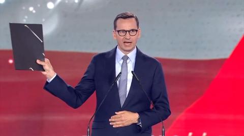 27 razy podczas 44 minut. Tyle razy Morawiecki wspomniał o Tusku