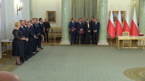 Prezydent dokonuje zmian w rządzie. Uroczystość w Pałacu Prezydenckim 