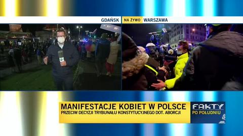 Protest w Gdańsku. Relacja reportera TVN24
