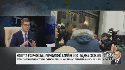 Szef gabinetu Hołowni: będzie analiza pod kątem naruszenia nietykalności cielesnej strażników