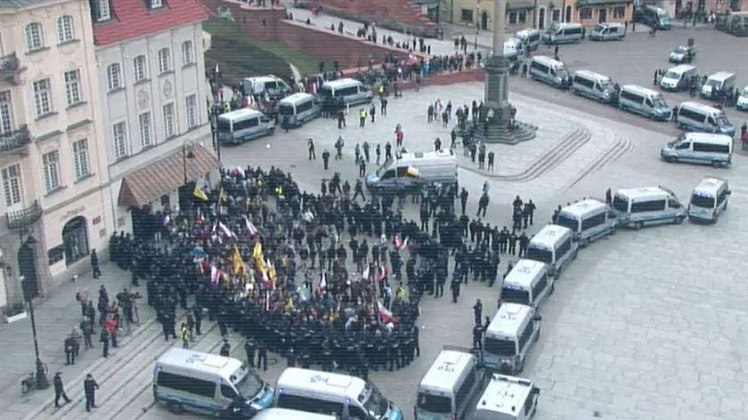 Spięcia na ulicach Warszawy