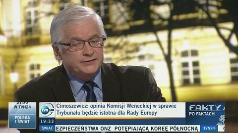 Włodzimierz Cimoszewicz był gościem programu "Fakty po Faktach"