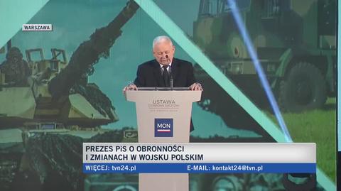 Kaczyński o armii: musimy być przygotowani na każdą ewentualność